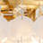 Icarus 3-Light Tiered Chandelier Shell Flush Mount Ceiling Light-1761483142