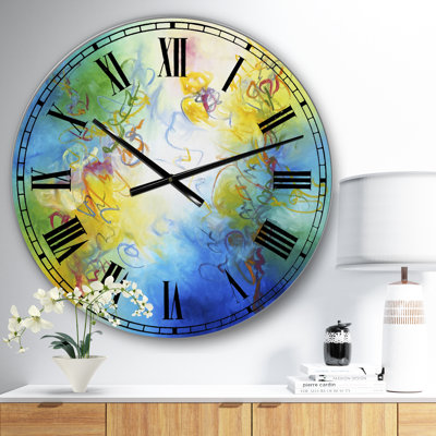 Color Dances - Oversized Modern Wall Clock