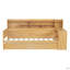 Lit de jour en bois avec tablettes de rangement, lit multifonctionnel avec deux tiroirs de rangement et bureau d'étude (lit de jour)-1281976911-1281976908