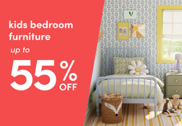 Kids bedroom furniture up to 55% off
