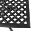 Table de patio carrée en aluminium noir sable, 38,99 cm, modèle Captivate, légère, couleur sable