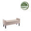 Diethmar Fabric Storage Bench with Rubberwood Legs-1024820389