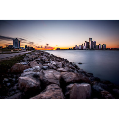 Detroit And Windsor by Steven_Kriemadis - Wrapped Canvas Print