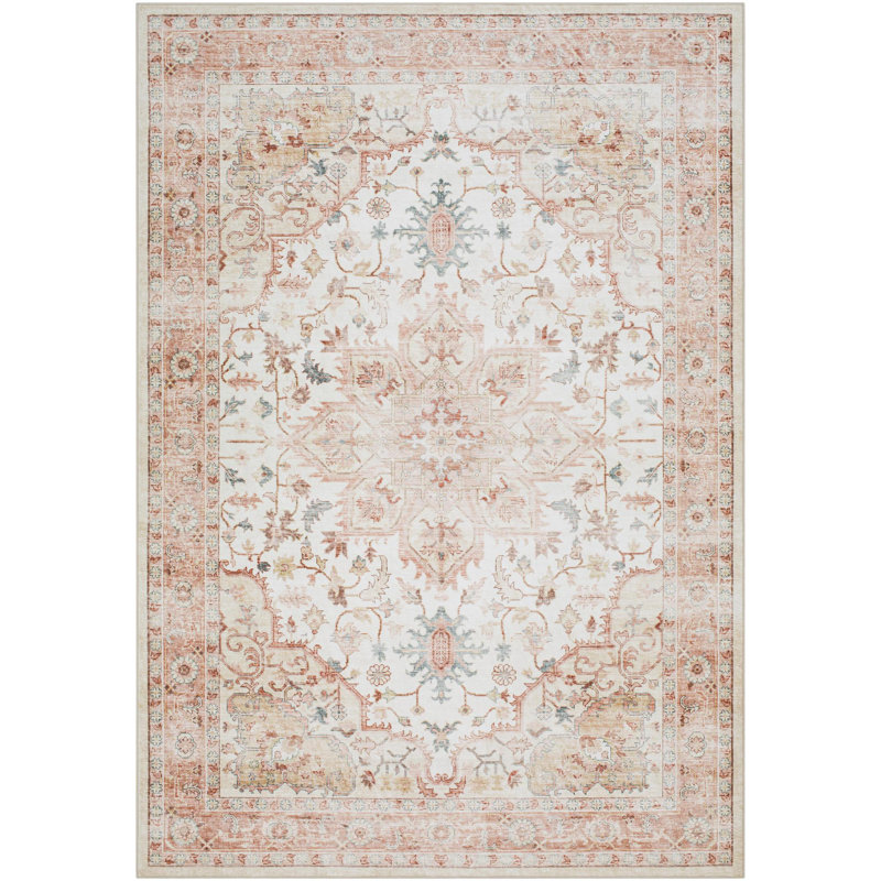 Lympsham Washable Oriental Rug, Rectangle 7'6" x 9'5"