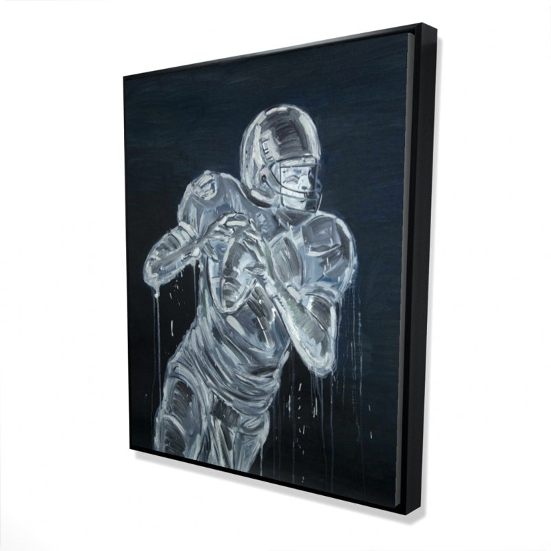 Football Player Print On Canvas