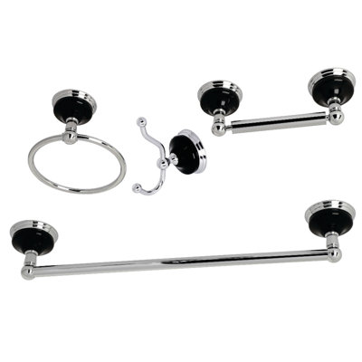 Ensemble de quincaillerie de salle de bain Water Onyx 4 pièces