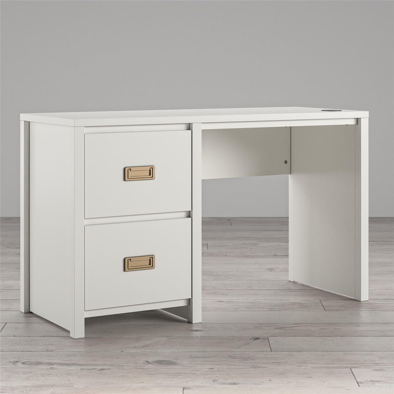 Andrijs Computer Desk, White