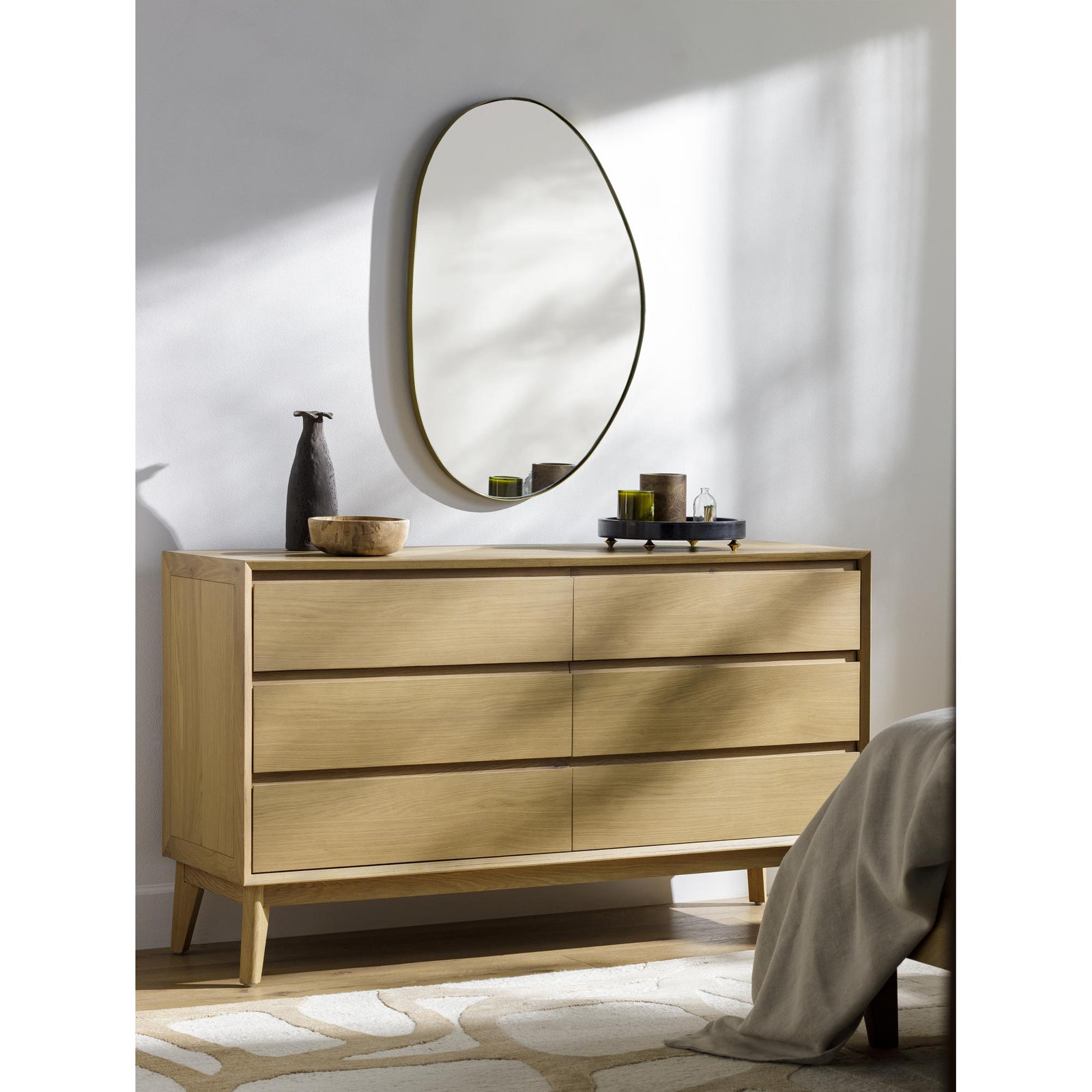 Toulon 60" Oak Dresser
