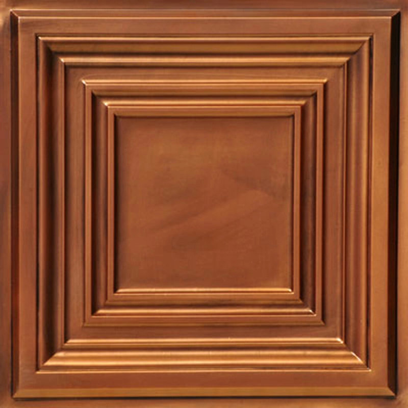 Pavillon de jardin Washington x 2 pi Tuile de plafond à poser ou à coller, Cuivre vieilli