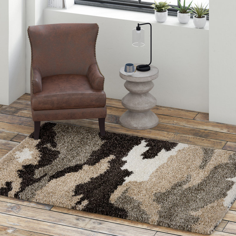 Wamblee Abstract Hand Woven Area Rug, Rectangle 236 x 305cm