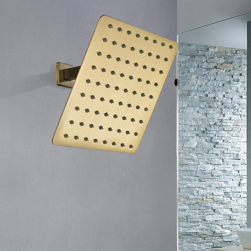 Rain 1.8 GPM GPM with Self-Cleaning, Brushed Gold