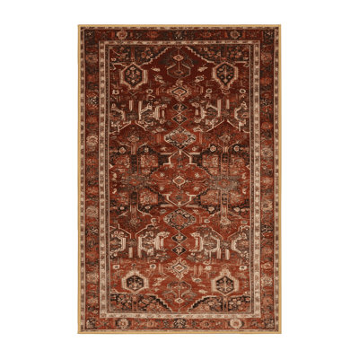 Machine Washable Persian Brown Area Rug