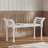 Elegant Retro Style Bench with Turned Legs-1560624088