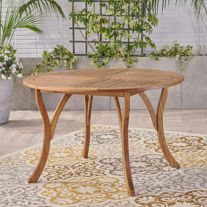 Basic Outdoor Patio Dining Table, Teak