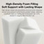 Modern Corduroy Cloud Couch Sectional Sofa, L-Shape 3-Seater Sofa with Smarts Coil Support-1217433027-1217433031