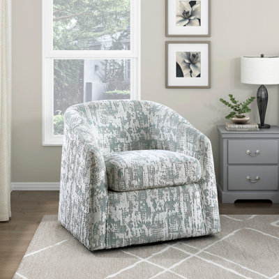 Siège d'appoint pivotant en tissu jacquard 1 pièce 33 po x P 32 po x H 31 po 1 pièce