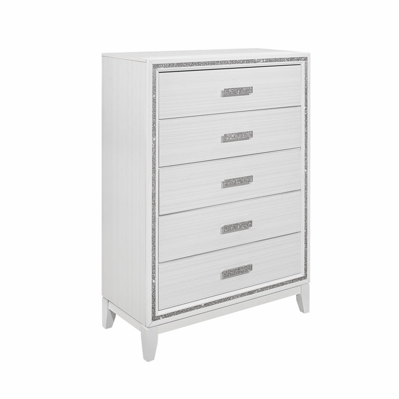 Coffre de chambre à coucher transitionnel en bois pour la maison