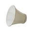Abat-jour cloche en tissu texturé en satin de coton de 5 po de couleur crème