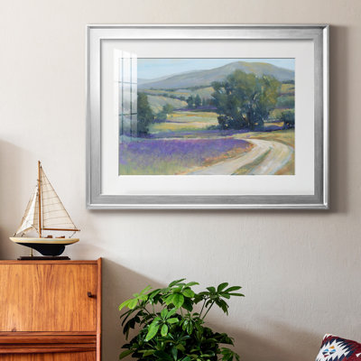 Lavender Meadow I, reproduction encadrée de qualité supérieure - prête à être accrochée