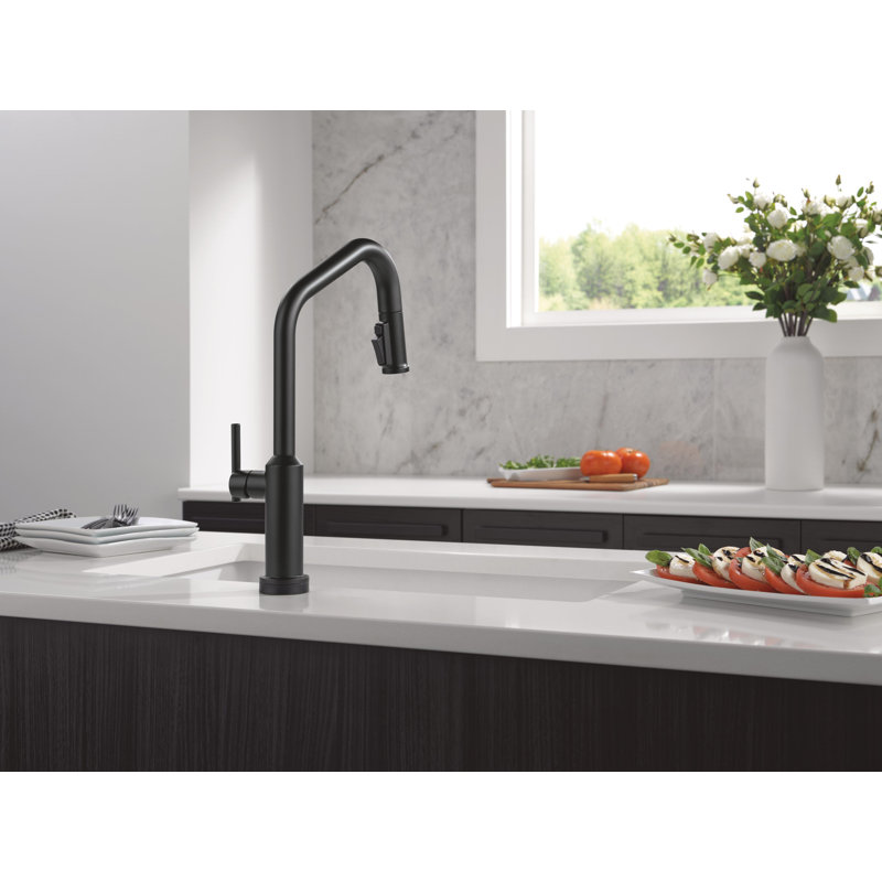 Touch2O Technology Kitchen Faucet with Touchless Technology, Matte Black