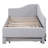 Twin Size Upholstered L-Shaped Daybed with Pop Up Trundle-111873746