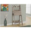 Bureau d'ordinateur, bureau personnel, ordinateur portable, incliné, H 61 po, travail, tablettes de rangement, stratifié brun, contemporain, moderne-691520265