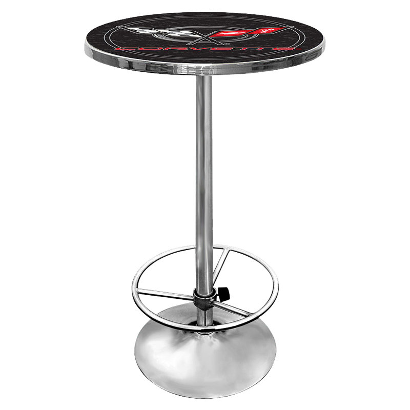 Round Metal Base Dining Table, Black