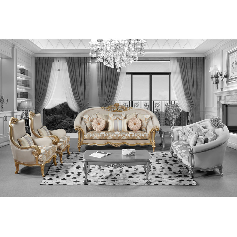 Infinity 3-piece Velvet Sofa And Chairs Set