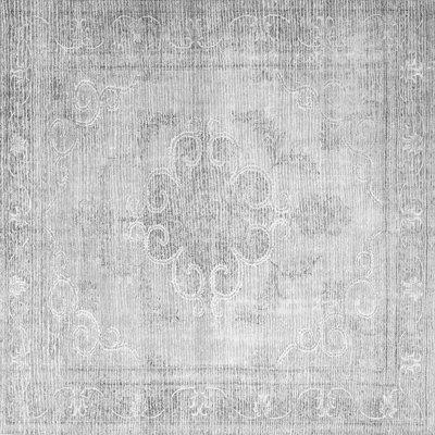 Tapis oriental gris / blanc tissé à la machine