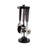 Decorative Bar Tool Set with Stand for Home Decor - Elegant Cocktail Bar Accessories for Dining Room or Kitchen Counter - Set of 5, 13" - Black-57255120