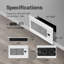 Ventilateur de suralimentation silencieux avec thermostat intelligent, compatible avec trou de ventilation de 6 po x 10 po-107417596