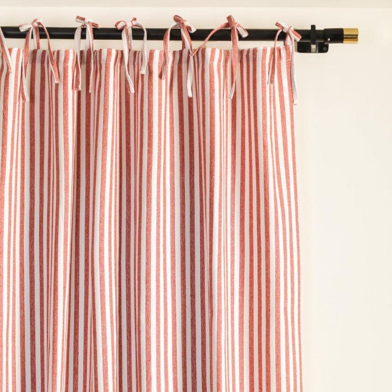 Linen Blend Blackout Curtain Panel Pair