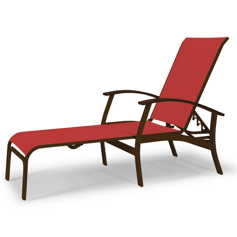 Askar Outdoor Rust-Resistant Metal Chaise Lounge
