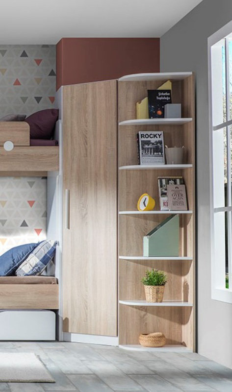 Pru 33.86'' Wide Kids Armoire