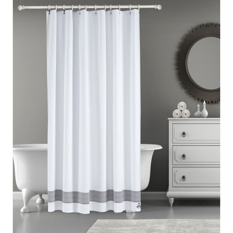 Cotton Shower Curtain, White