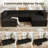 29" Compression Oversized Ottoman Upholstered No Assembly Required-1411327706