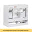 Meuble-lavabo 36 po sans lavabo, base d'armoire seulement, six tiroirs, diviseur de tiroir multifonctionnel, tablette réglable, blanc-117277276