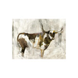 Brown Bovine Painting by Emma Brooks