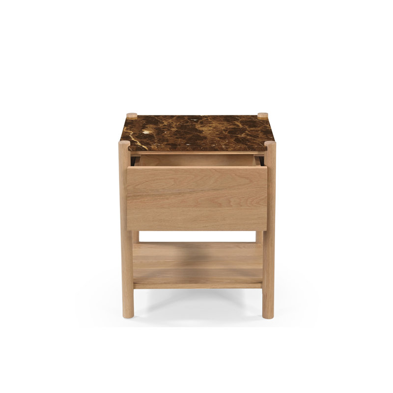 Elio 1 - Drawer Solid Wood Nightstand