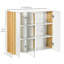 Armoire de salle de bain Luisita avec miroir mural et 3 portes-3577169