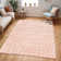 Modern Shaggy Area Pink/Cream