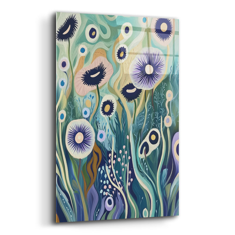  Art mural en verre acrylique surréel par Svetlana Aleynikova, H 16 po x l 12 po x P 0,13 po