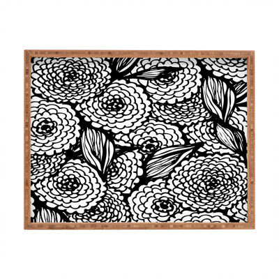 Plateau de table basse et bouquet de fleurs love repose-pieds/coffee Julia Da Rocha