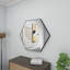Miroir mural hexagonal en bois avec cadre minimaliste-1824171746