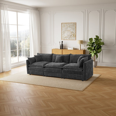 3 Seater Chenille Sofa