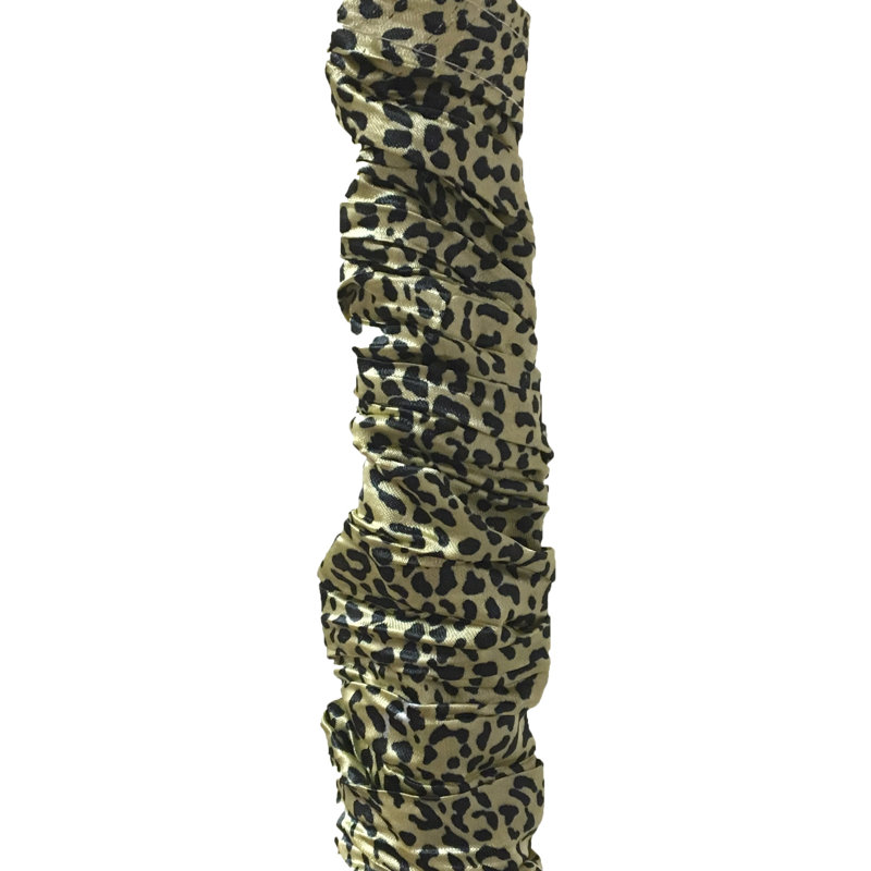 Cord or Cable Cover, Black Leopard