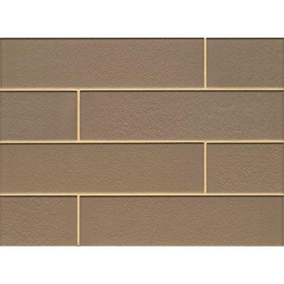 Manhattan 4" x 16" Glass Concrete Look Wall & Floor Tile