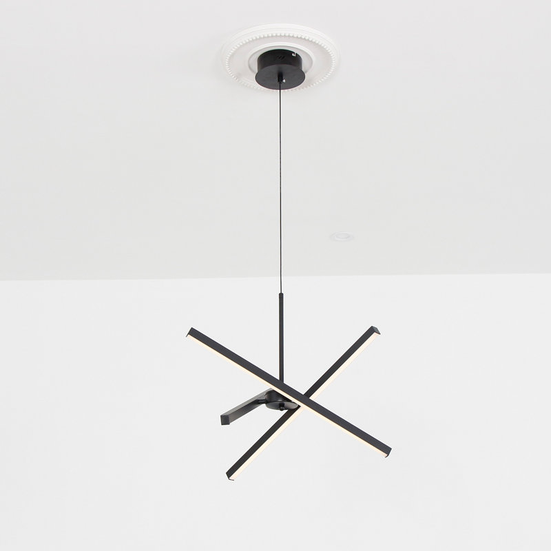 Zhangjing3 Modern Chandelier Sputnik LED Kitchen Island Remote Dimmable, 22"H x 22"W x 22"D, Gold