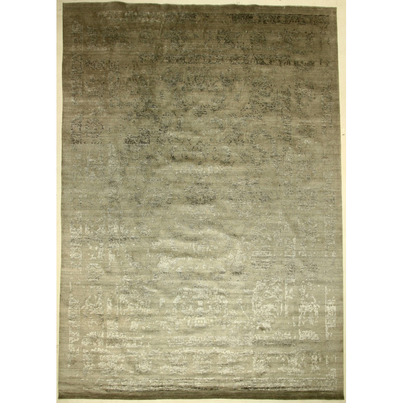 Area Rug in Silver