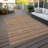 Kinslee Washable Striped Indoor / Outdoor Rug-1461180527